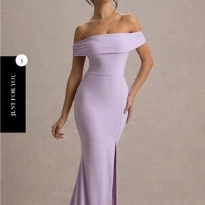 Club L London Strapless Lavender Gown